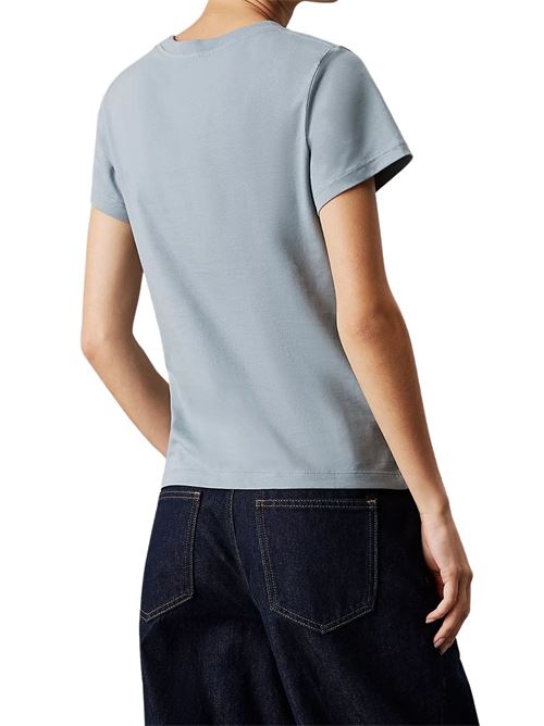 T-shirt slim azzurra Calvin Klein Jeans | J20J224990PC2